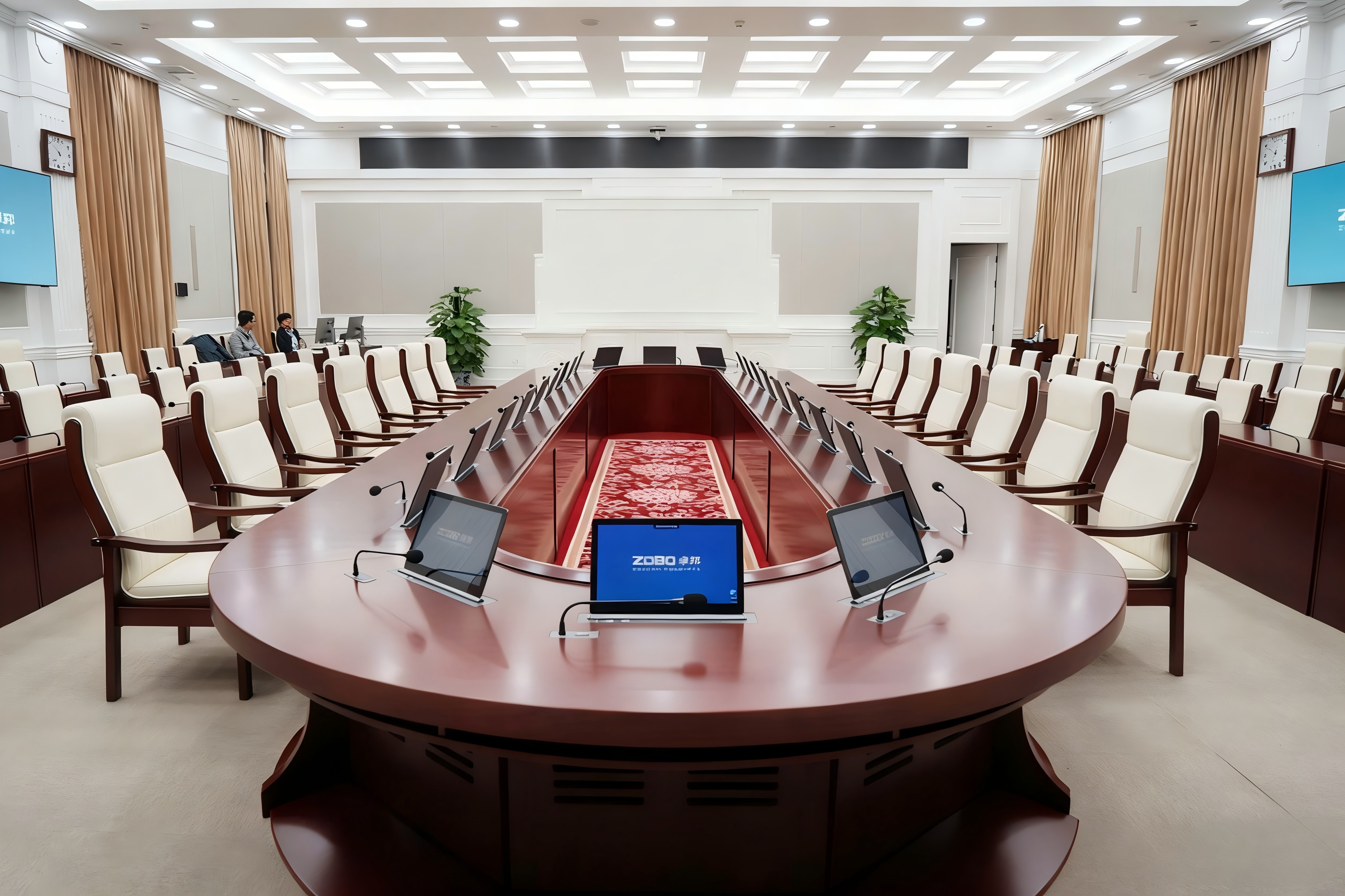 无纸化会议系统_会议室一级香蕉视频在线设备_会议室扩声系统设备-ZOBO香蕉91下载案例-北京市丰台区应急指挥中心